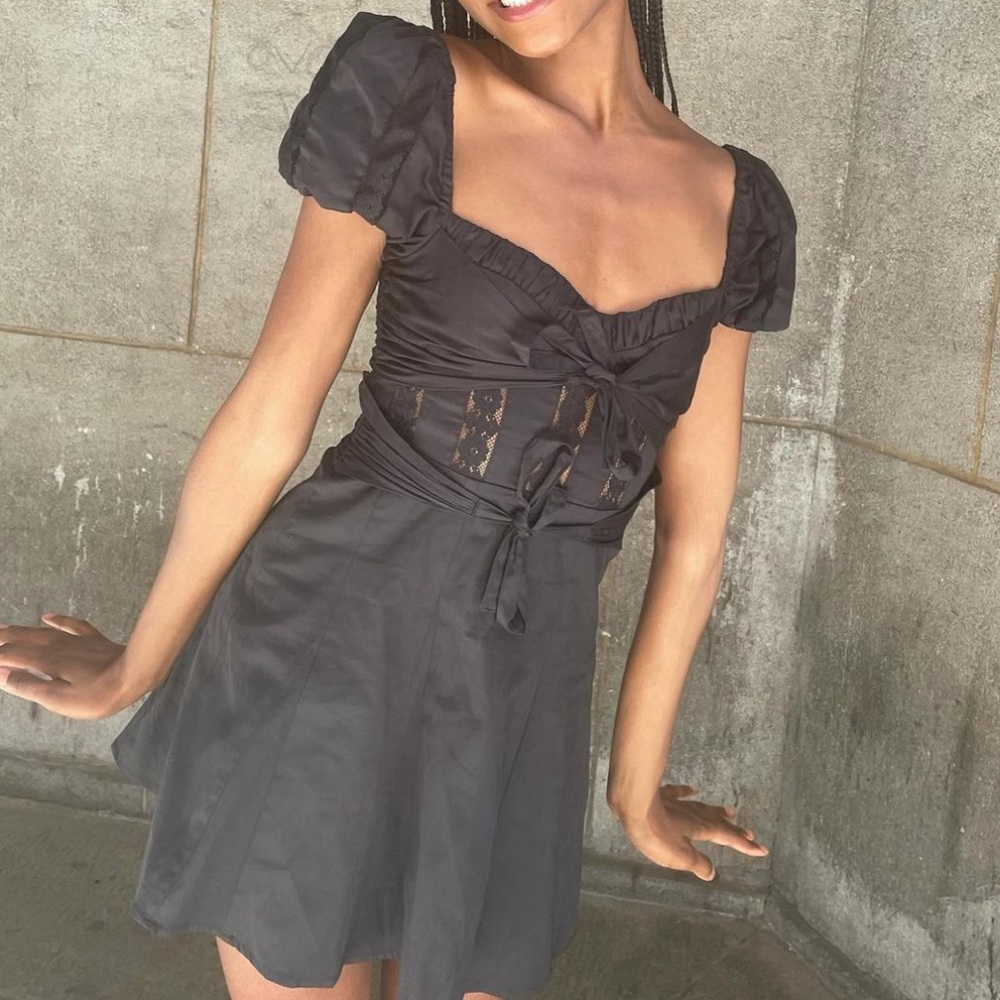For Love and Lemons Black Mini Dress